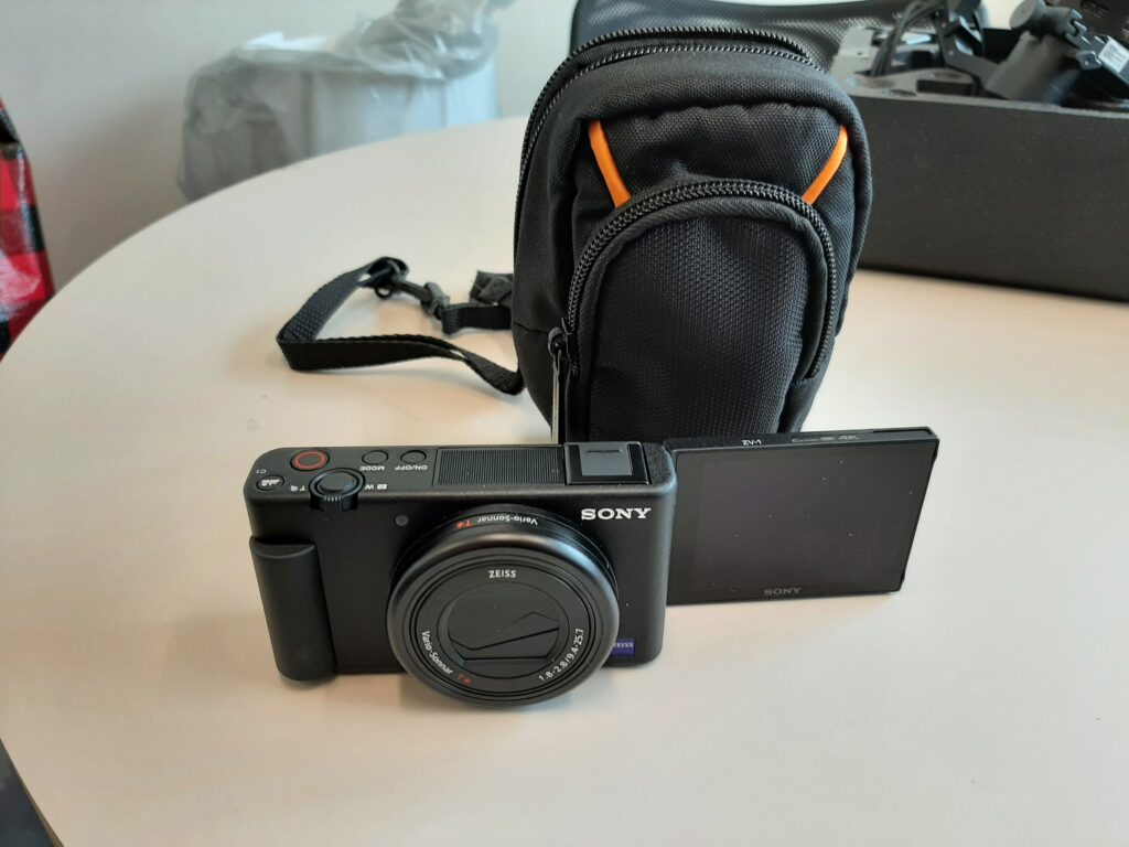 a digital camera and case
