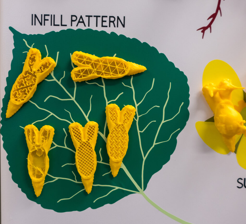 Infill patterns by half snails